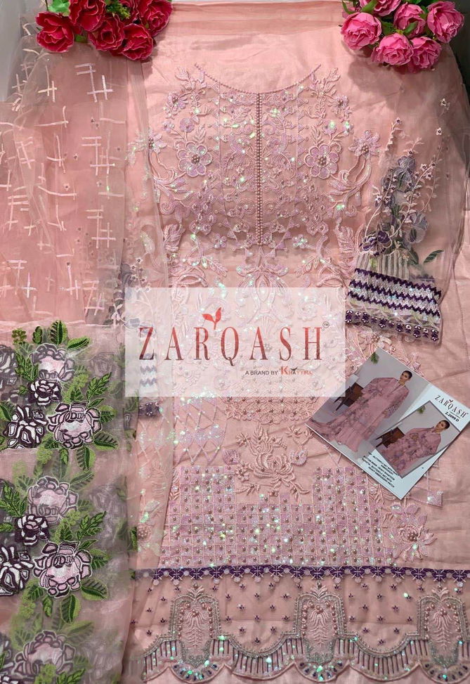 Z 2099 Zarqash Butterfly Net Embroidery Pakistani Suits Wholesale Suppliers In India
